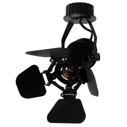 Φωτιστικό Οροφής - Πλαφονιέρα Chicago 01371 1xE27 20x20x27,5cm Black GloboStar