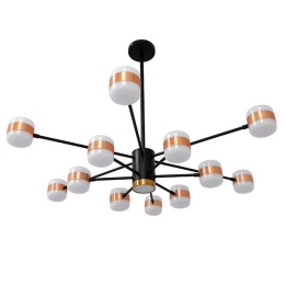Φωτιστικό Οροφής Ornate 12 01553 Led 104W Φ63x36-45cm Black-Bronze GloboStar