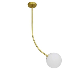Φωτιστικό Οροφής Drizzle 00922 1xE27 Φ15x70cm Gold-White GloboStar