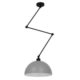 Φωτιστικό Οροφής Lotus 00937 1xE27 Φ30x21cm Grey GloboStar