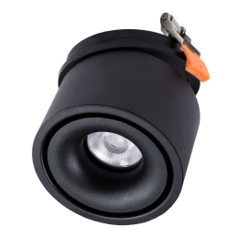 Φωτιστικό Οροφής - Σποτ  Χωνευτό Omega-R 60297 12W Led Φ10x8,2cm Black GloboStar