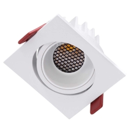 Φωτιστικό Οροφής - Σποτ Χωνευτό Leo-Sq 60290 10W Led 8,5x8,5x6,6cm White GloboStar