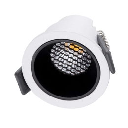 Φωτιστικό Οροφής - Σποτ Χωνευτό Pluto-S 60247 7W Led Φ6,4x4,9cm White-Black GloboStar