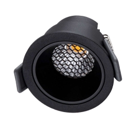 Φωτιστικό Οροφής - Σποτ Χωνευτό Pluto-S 60251 7W Led  Φ6,4x4,9cm Black GloboStar