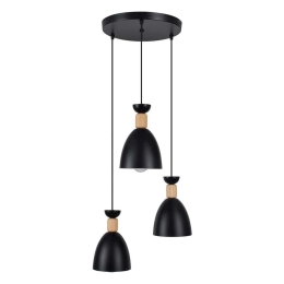 Φωτιστικό Οροφής Ava 61572 E27 35x130cm Black GloboStar