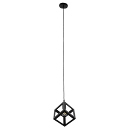 Φωτιστικό Οροφής Cube 01015 E27 Φ25x25cm Black GloboStar
