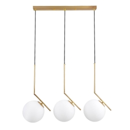 Φωτιστικό Οροφής Monroe 00955 E27 74x25x50cm White-Gold GloboStar