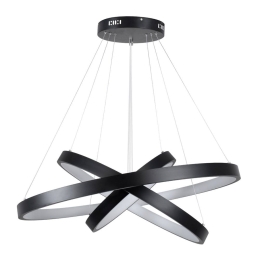 Φωτιστικό Οροφής Nemesis Trio 61170-DECO Led 120W Φ40x60x80cm Black GloboStar