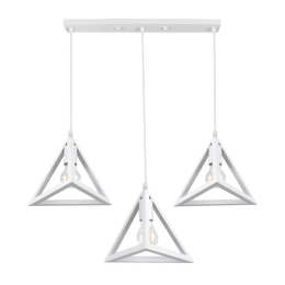 Φωτιστικό Οροφής Triangle 00622 E27 70x22x130cm White GloboStar