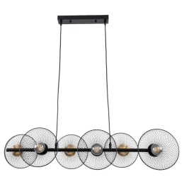 Φωτιστικό Οροφής Verona 00587 E27 100x28x20cm Black GloboStar