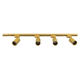 Φωτιστικό Οροφής - Σποτ Leo 60360 4xGU10 100x6x20cm Gold GloboStar