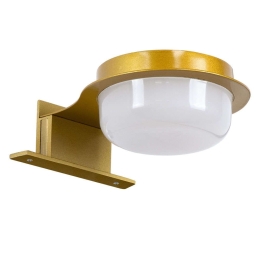 Φωτιστικό Τοίχου - Απλίκα Kiara 60401 Led 5W 10x13x3cm IP44 Gold GloboStar