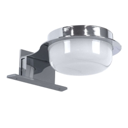 Φωτιστικό Τοίχου - Απλίκα Kiara 60402 Led 5W 10x13x3cm IP44 Silver GloboStar