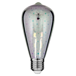 Λαμπτήρας Led Galaxy Extreme Glass 99272 ST64 E27 5W 300lm Clear GloboStar