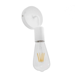 Φωτιστικό Τοίχου-Απλίκα Sirius 01397 10x7x16cm 1xE27 White GloboStar