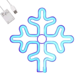 Χριστουγεννιάτικη Επιτοίχια Φιγούρα Snowflake Led 78580 25,5x25x16cm Με Μπαταρίες 5W Light Blue Glob