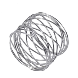 Δαχτυλίδι Πετσέτας Gourmet 35000 Φ5x3,5cm Silver GloboStar Μέταλλο