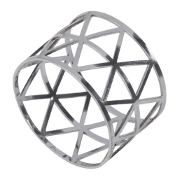 Δαχτυλίδι Πετσέτας Bistro 35003 Φ4,5x3cm Silver GloboStar Μέταλλο