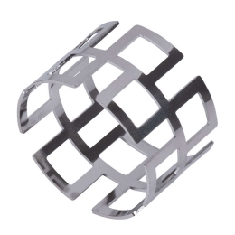 Δαχτυλίδι Πετσέτας Menu 35006 Φ4,5x3cm Silver GloboStar Μέταλλο
