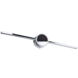 Φωτιστικό Τοίχου-Απλίκα Opal 60455 60x6x10cm Led 1600lm 14W 4500K Chrome GloboStar Αλουμίνιο