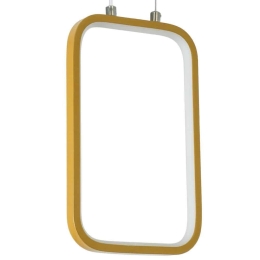 Φωτιστικό Οροφής Deroba 61301 16x1,6x25,5cm Led 1320lm 12W Gold GloboStar