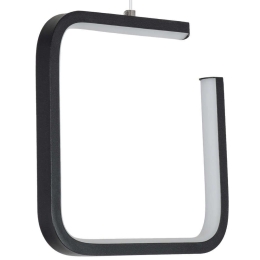 Φωτιστικό Οροφής Ceroba 61308 22x2x22cm Led 1320lm 12W Black GloboStar
