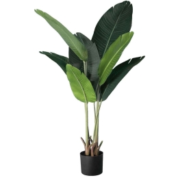 Τεχνητό Φυτό Strelitzia 20025 Φ80x120cm Green-Brown Globostar Πολυαιθυλένιο,Ύφασμα