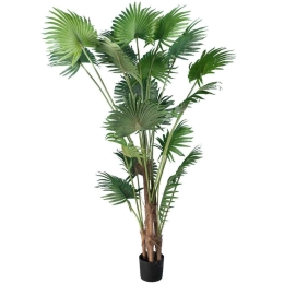 Τεχνητό Δέντρο Palm Tree 20014 Φ170x210cm Green-Brown GloboStar Πολυαιθυλένιο,Ύφασμα