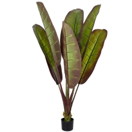 Τεχνητό Δέντρο Bloody Banana Tree 20117 Φ100x160cm Red-Green GloboStar Πολυαιθυλένιο,Ύφασμα