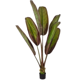 Τεχνητό Δέντρο Bloody Banana Tree 20118 Φ100x190cm Red-Green GloboStar Πολυαιθυλένιο,Ύφασμα