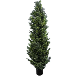 Τεχνητό Δέντρο Cypressus Leylandii 20156 Φ50x180cm Beige-Green GloboStar Πολυαιθυλένιο,Ξύλο