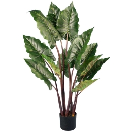 Τεχνητό Φυτό Rainbow Taro 20055 Φ100x140cm Red-Green GloboStar Πολυαιθυλένιο,Ύφασμα