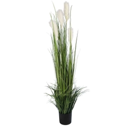 Τεχνητό Φυτό Pampas Grass 20106 Φ65x150cm Green-White GloboStar PVC