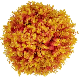 Τεχνητό Φυτό Θάμνος Πυξάρι 78515 Φ36cm Orange-Yellow GloboStar Πλαστικό
