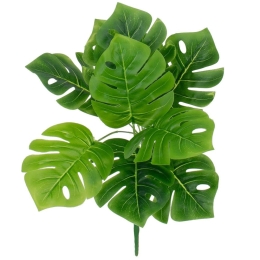 Τεχνητό Κλαδί-Φυτό Monstera 78261 33cm Green GloboStar Πλαστικό