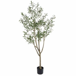 Τεχνητό Δέντρο Ελιά 20423 170cm Beige-Green Globostar Πολυαιθυλένιο,Ύφασμα