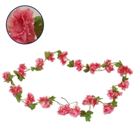 Τεχνητή Γιρλάντα Άνθη Κερασιάς 09021 220cm Fuchsia Globostar Πλαστικό