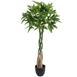 Τεχνητό Δέντρο Pachira Glabra 20426 120cm Beige-Green Globostar Πολυαιθυλένιο,Ύφασμα