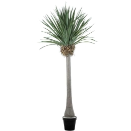 Τεχνητό Δέντρο Beaucarnea Palm 20048 250cm Beige-Green Globostar Πολυαιθυλένιο,Ύφασμα