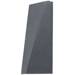 Φωτιστικό Τοίχου - Απλίκα Triande 60552 8,5x8,5x20cm Up&Down Led 1150lm 10W 2700K Anthracite GloboStar