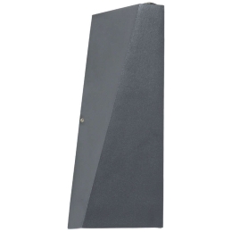 Φωτιστικό Τοίχου - Απλίκα Triande 60558 8,5x8,5x20cm Up&Down Led 1250lm 10W 6000K Anthracite GloboStar