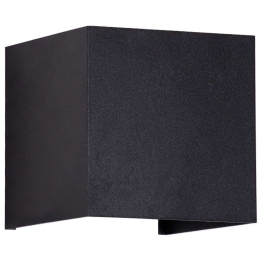 Φωτιστικό Τοίχου - Απλίκα Axis-S 60568 10x10x10cm Up&Down Led 1250lm 10W 6000K Black GloboStar