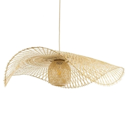 Φωτιστικό Οροφής Boho Cinnabar 01838 Φ100x21cm 1xE27 Beige GloboStar