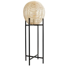 Φωτιστικό Δαπέδου Boho Nerina 02015 Φ40x115cm 1xE27 Black-Beige GloboStar