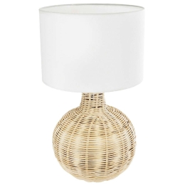Φωτιστικό Επιτραπέζιο Boho Hasumi 01959 Φ30x50cm 1xE27 Beige-White GloboStar