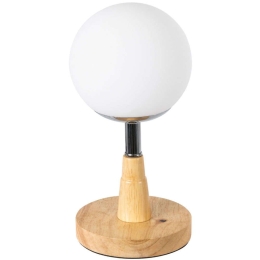 Φωτιστικό Επιτραπέζιο Cove 02036 Φ12x25cm 1xE27 Beige-White GloboStar