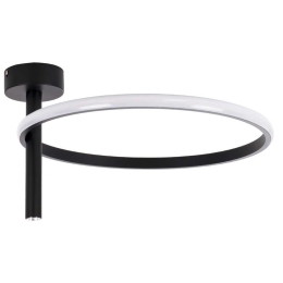 Φωτιστικό Οροφής - Πλαφονιέρα Verona 61220 Φ40x23cm Led 2688lm 24W Black GloboStar
