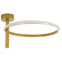 Φωτιστικό Οροφής - Πλαφονιέρα Verona 61222 Φ40x23cm Led 2688lm 24W Gold GloboStar