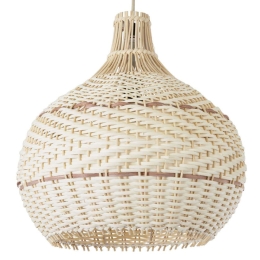 Φωτιστικό Οροφής Santacruz 01950 Φ40x40cm 1xE27 Beige-Brown GloboStar