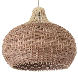 Φωτιστικό Οροφής Panama 01952 Φ40x34cm 1xE27 Beige-Brown GloboStar